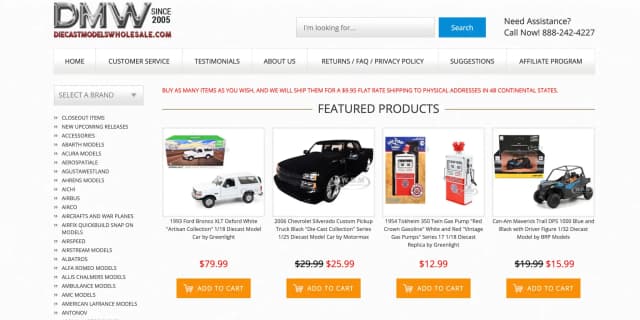 DiecastModelsWholesale.com Promo Codes for April 2026