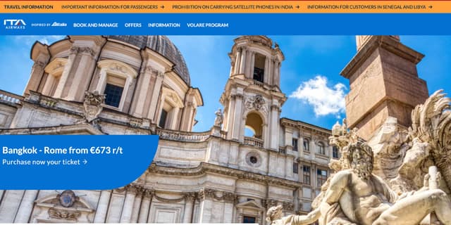 ITA-Airways.com Promo Codes for April 2026