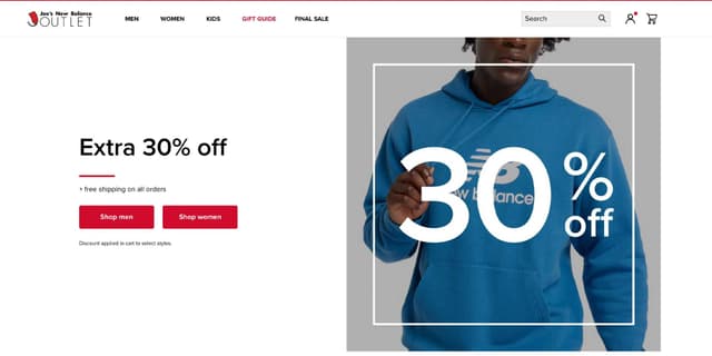 JoesnewBalanceOutlet.com Promo Codes for April 2026