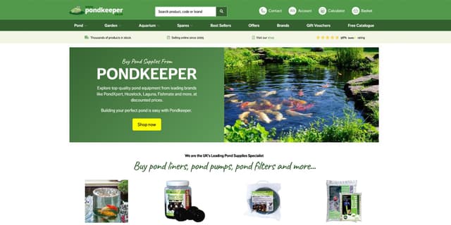 Pondkeeper.co.uk Promo Codes for April 2026