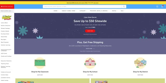 Scholastic.com Shop Promo Codes for April 2026