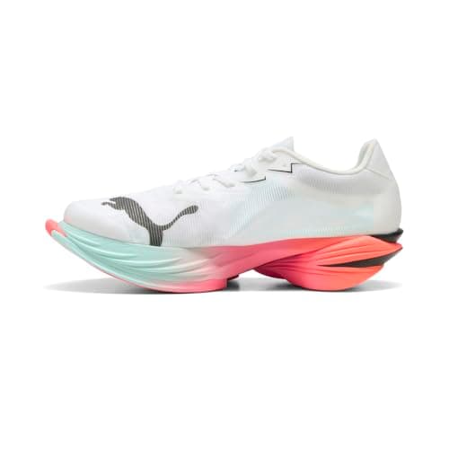 PUMA Mens Fast-R Nitro Elite 3 Running Sneakers Shoes - White - Size 7 M