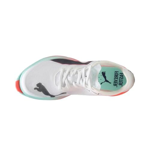 PUMA Mens Fast-R Nitro Elite 3 Running Sneakers Shoes - White - Size 7 M