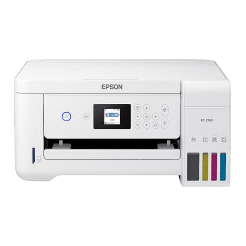 Epson EcoTank ET-2760 Wireless Color All-in-One Cartridge-Free Supertank Printer with Scanner and Copier