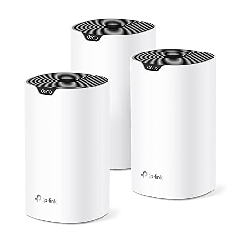 TP-Link 𝐃𝐞𝐜𝐨 S4 Mesh AC1900 WiFi System - Up to 5,500 Sq.ft. Coverage, Replaces WiFi Router and Extender, Gigabit Ports, Works with Alexa, 3-pack