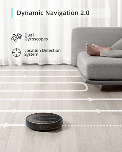 eufy by Anker, RoboVac G30 Hybrid, Dynamic Navigation 2.0, 2-in-1 Sweep and mop, 2000Pa Powerful Suction,Robot Vacuum,Wi-Fi, Boundary Strips