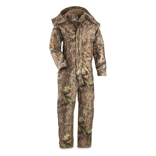 Guide Gear Insulated Waterproof Camo Hunting Coveralls w/ Hood