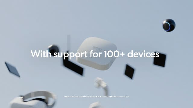 Amazon eero Pro 6E mesh wifi system - Supports internet plans up to 2.5 Gbps, Coverage up to 6,000 sq. ft., Connect 100+ devices, 3-pack