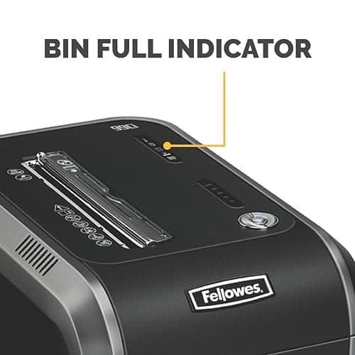 Fellowes Powershred 99Ci 18-Sheet 100% Jam-Proof Heavy Duty Crosscut Paper Shredder Machine for Office and Home, Black/Gray 3229904