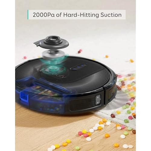 eufy Renewed RoboVac G30 Verge, Robot Vacuum with Home Mapping, 2000Pa Suction, Wi-Fi, Boundary Strips, for Carpets and Hard Floors (Renewed)