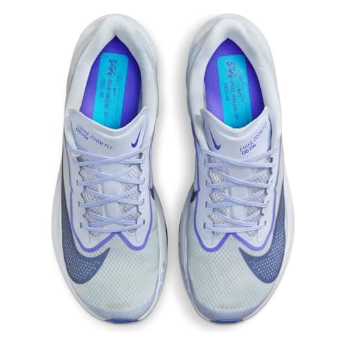 Nike Zoom Fly 6 Men's Road Racing Shoes (FN8454-002, Ghost/Football Grey/Blue Lightning/Blue Void)