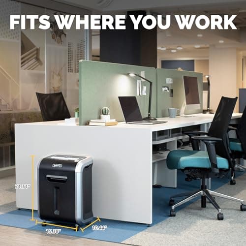 Fellowes ‎Powershred 79Ci 16-Sheet 100% Jam-Proof Heavy Duty Crosscut Paper Shredder Machine for Office and Home, Black/Dark Silver 3227919
