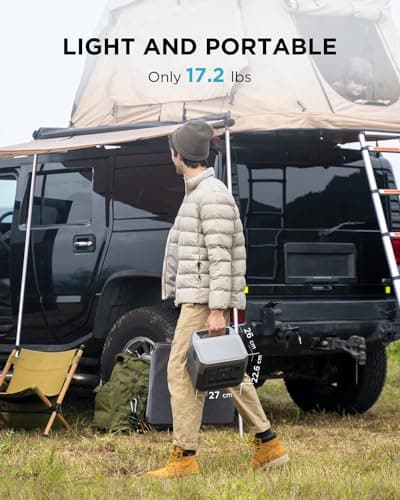 EF ECOFLOW Portable Power Station RIVER 2 Pro, 768Wh LiFePO4 Battery, 70 Min Fast Charging, 4X800W AC Outlets, Solar Generator for Outdoor Camping/RVs/Home Use