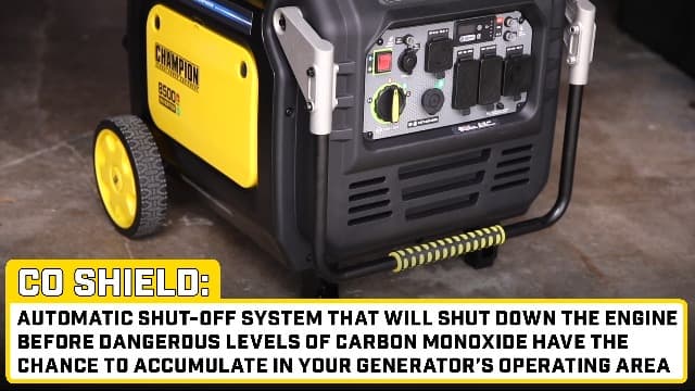 Champion Power Equipment 8500-Watt Electric Start Dual Fuel Home Backup Portable Inverter Generator with Quiet Technology and CO Shield