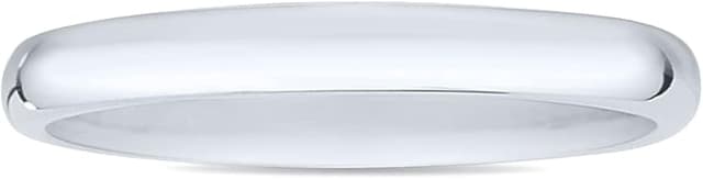 Timeless SZUL Platinum 2-7mm Domed Comfort-Fit Wedding Band
