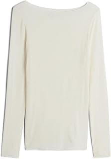 Intimissimi Sheer Cashmere Modal Boat Neck Ultralight Top