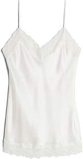 Intimissimi Luxe Lace-Trim 100% Silk V-Neck Camisole