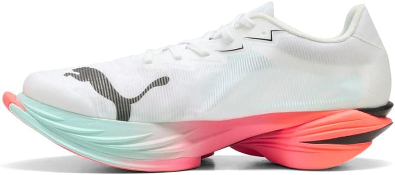 PUMA Mens Fast-R Nitro Elite 3 Running Sneakers Shoes - White - Size 7 M