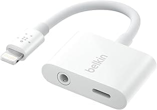 Belkin RockStar 2-in-1 Lightning to 3.5mm Audio + Charger for iPhone 14-11