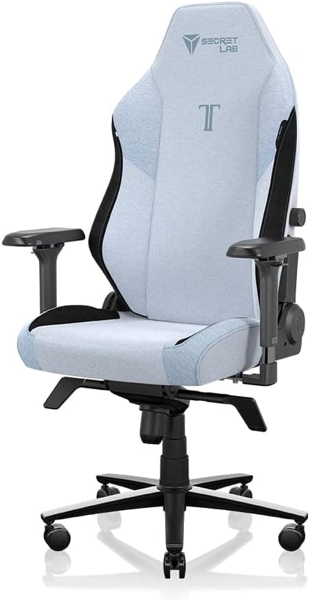 Secretlab Titan Evo Frost Blue Gaming Chair - Reclining, Ergonomic & Heavy Duty Computer Chair with 4D Armrests, Magnetic Head Pillow & Lumbar Support - Big and Tall Up to 395 lbs - Blue - Fabric
