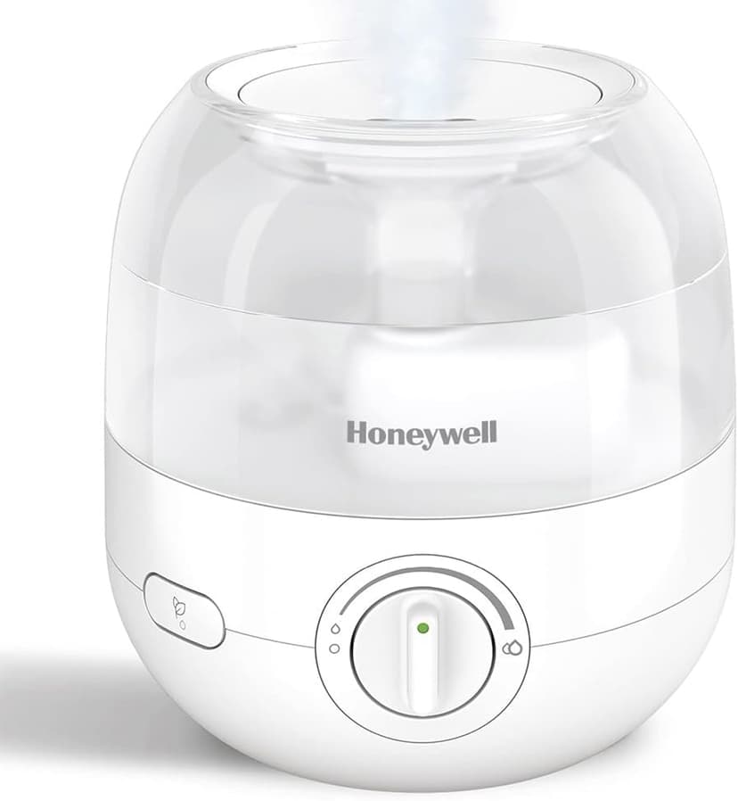 Honeywell Mini Cool Mist humidifier, Easy to Fill and Clean, humidifier for small Bedroom, Kids Rooms, or office. Ultra Quiet Operation and Auto Shut-Off - White, HUL525W