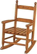 Personalized Natural Wood Kids Rocking Chair - Heirloom Quality