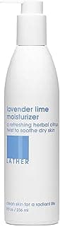 LATHER Lavender Lime Hydrating Body Lotion, 8oz - Vegan & Cruelty-Free