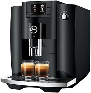 Renewed Jura E6: One-Touch Espresso & Cappuccino, Piano Black Display