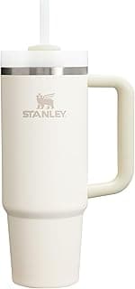 Stanley Quencher H2.0 30oz Cream Tumbler: Insulated, Straw Lid, Cup Holder Fit