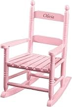 Custom Pink Personalized Kids Rocking Chair - Name up to 12 Letters