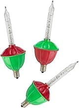 Miles Kimball 3-Pack C7 Bubble Light Replacement Bulbs - Red/Green Retro