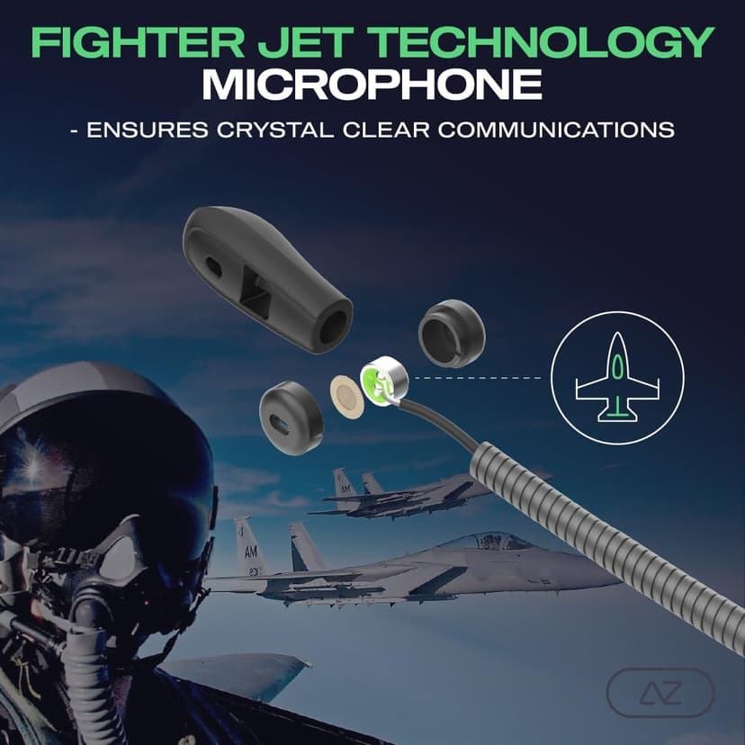A-Spire - ANC Gaming Headset - Active Noise Cancellation - Noise Cancelling Flip-to-Mute Microphone - Mobile App - Lightweight - Windows PC - PS4 - PS5 - Xbox - Switch - Android - iOS - Mac
