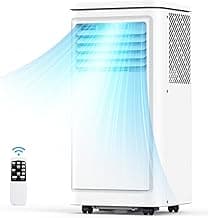COWSAR 8000 BTU Portable AC: Cools 350 Sq Ft Fast, 4 Modes, Remote