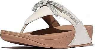 FitFlop Lulu Glitz Bow Thong Sandals - Sparkly Cushioned Comfort