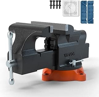 VEVOR 6" Heavy-Duty Swivel Bench Vise w/Anvil & Magnetic Jaws