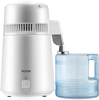 VEVOR 750W 1.1Gal Stainless Steel Water Distiller - 6Gal/Day Pure Water