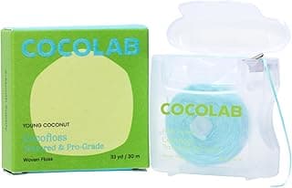 Dentist-Designed Cocolab Woven Floss: Expanding, Coconut-Scented, Vegan 33yd