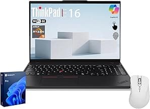 Lenovo ThinkPad E16 Gen 2: Ryzen 5, 32GB RAM, 1TB SSD, 16" Touch FHD+ Laptop w/Mouse