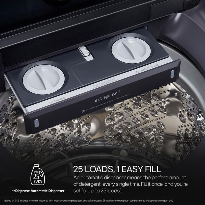 LG WT8600CB 5.5 Cu. Ft. Matte Black Mega Capacity Smart Top Load High-Efficiency Washer with Built-In Faucet