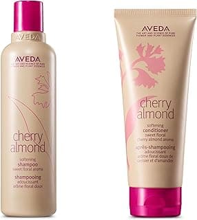 Aveda Cherry Almond Shampoo & Conditioner Duo - Softens Dry Hair, Silicone-Free, Vegan 8.5oz