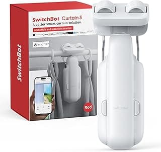 SwitchBot 2025 Smart Curtain Opener: No-Tool, Quiet, HomeKit/Alexa Compatible