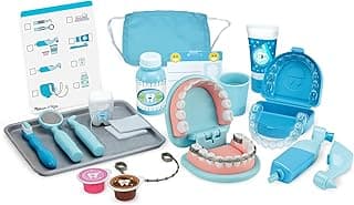 Melissa & Doug 25-Pc Super Smile Dentist Kit: Oversized Teeth & Vibrating Tools Ages 3+