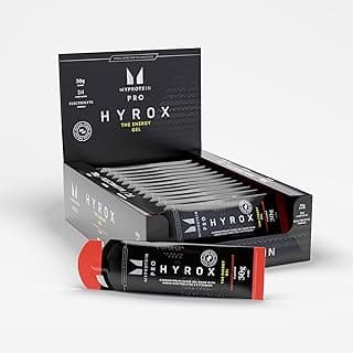 Myprotein x HYROX Vegan Energy Gels (20pk): 30g Carbs, B-Vits, Electrolytes, Raspberry Lemonade
