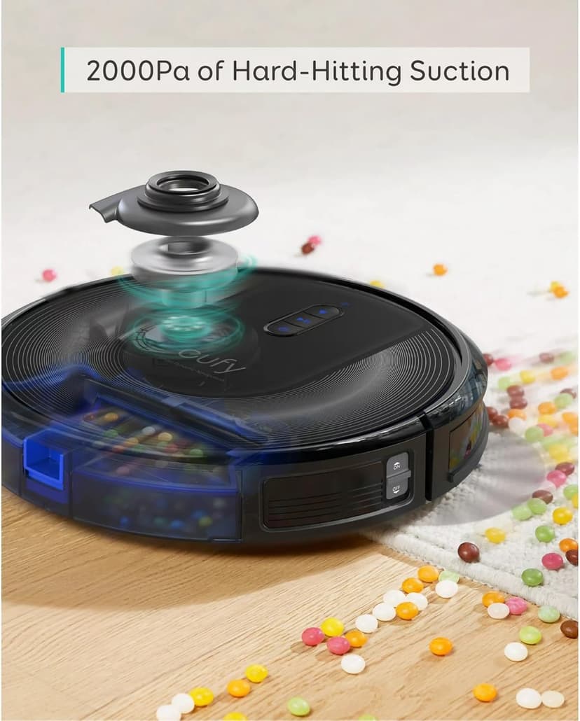 eufy Renewed RoboVac G30 Verge, Robot Vacuum with Home Mapping, 2000Pa Suction, Wi-Fi, Boundary Strips, for Carpets and Hard Floors (Renewed)