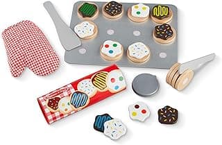 Melissa & Doug Wooden Slice & Bake Cookies Play Set - Durable Pretend Bakery for Kids 3+