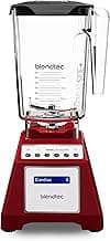 Blendtec Total Classic Blender: 90oz WildSide+ Jar, Pro Power, Red