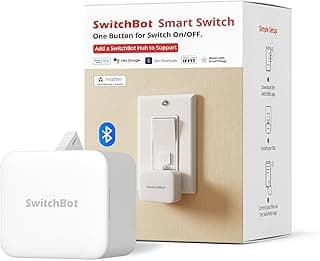 SwitchBot Fingerbot: App/Timer-Controlled Rocker Switch Pusher, Voice-Ready