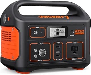 Jackery Explorer 500: 518Wh Portable Power Station, 500W for Camping & Backup