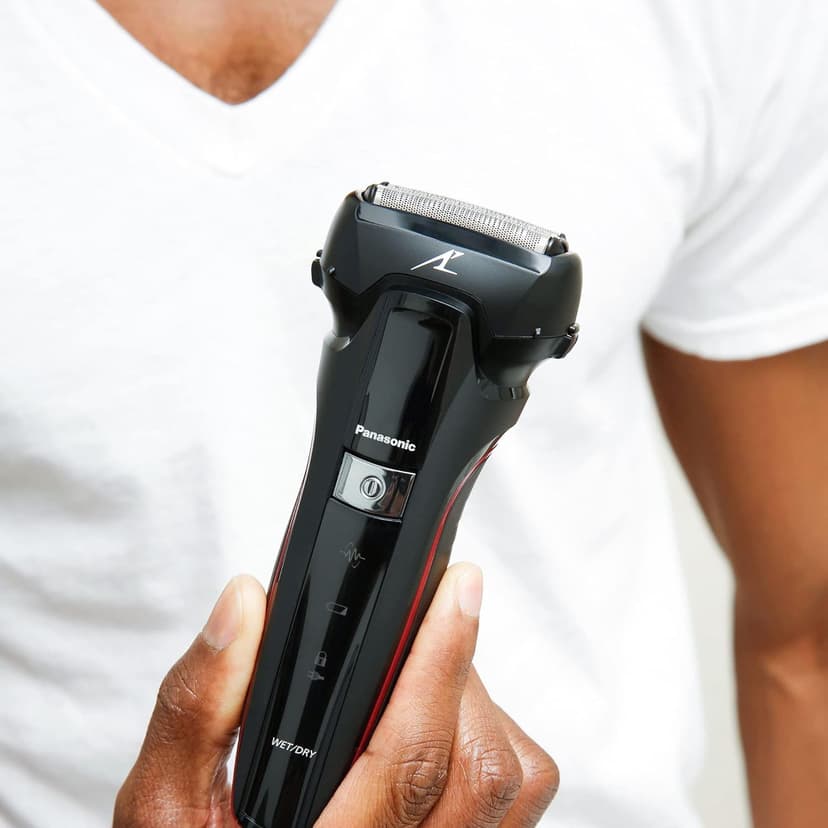 Panasonic Hybrid Wet Dry Shaver, Trimmer & Detailer with Two Adjustable Trim Attachments, Pop-up Precision Detail Trimmer & Shave Sensor Technology, Cordless Razor for Men, ES-LL41-K, Black