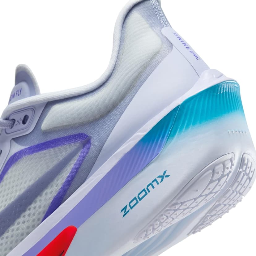 Nike Zoom Fly 6 Women's Road Racing Shoes (FN8455-004, Ghost/Football Grey/Blue Lightning/Blue Void)